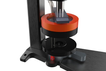 BUTTON BADGE PIN PUNCH PRESS  MAKER MACHINE TOOL, Heavy Duty Circle Cutter Punch Press 500 Parts Metal Shell Pin on a PNG Transparent Background