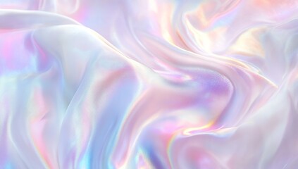 Obraz premium Iridescent Fabric Texture With Pastel Colors
