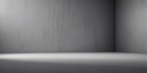 Obraz premium Elegant gray backdrop with soft shadows, ideal for product display, monochrome, minimalist