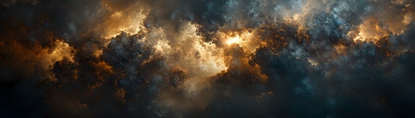 Obraz premium A swirling nebula of cosmic clouds.