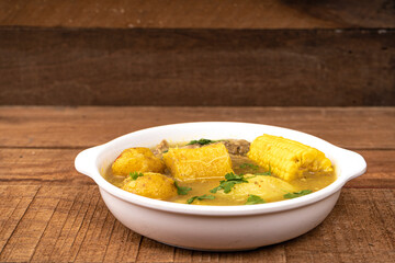 Sancocho soup typical Colombian food