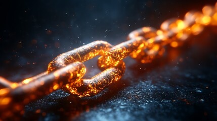 Molten chain link