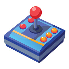  Arcade stick gaming  instrument isolated on white background © Sanzida