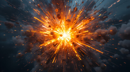explosion effect. intro explosion effect