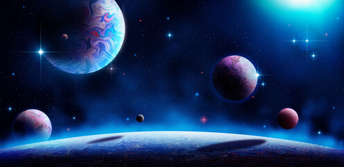 Dazzling Blue Starfield