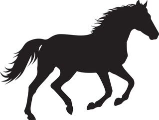 horse silhouette vector