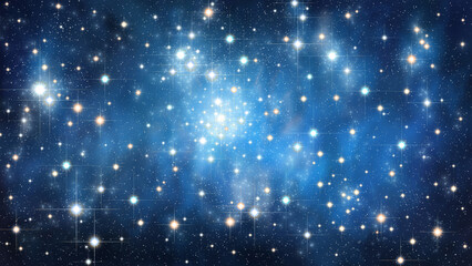 abstract blue background with stars