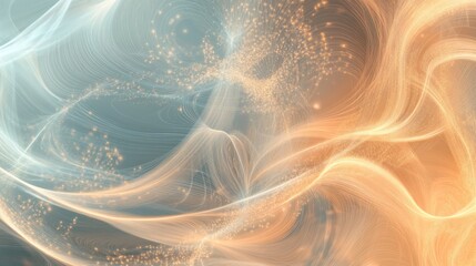 Dynamic abstract background with glowing lines and particle effects