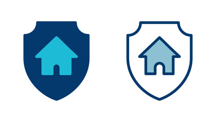 Home insurance icon vector isolated on white background. home protection icon