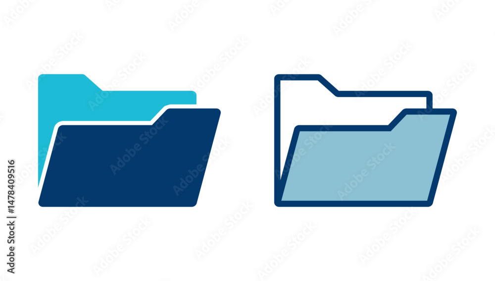 Poster folder icon vector isolated on white background. folder and documents icon. icon archive