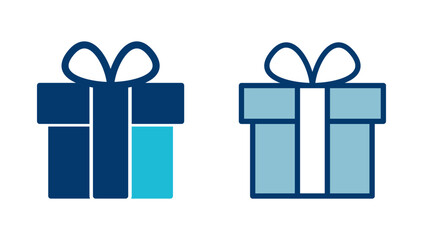 Gift icon vector isolated on white background. gift vector icon.  birthday gift