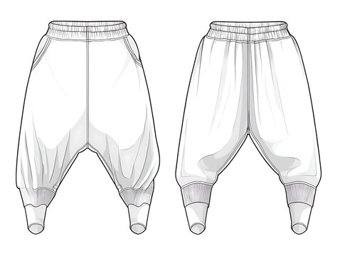 Harun Pants: Design Sketch