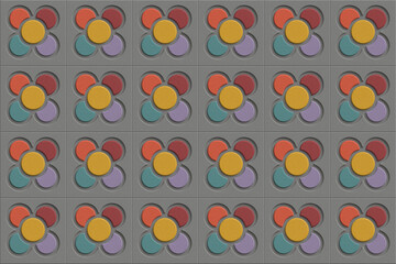 Flor de Barcelona in Vivid Colors – Traditional Spanish Cement Tile with Modern Touch – Catalan Urban Pavement Design 