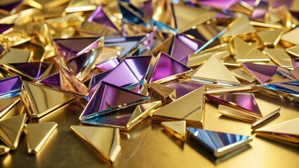 Abstract Purple Pink Blue Crystal Background