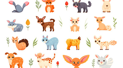 Fototapeta premium Interactive educational game for kids to match alphabets and images. Early childhood learning tool.