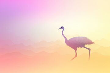 Obraz premium heron on the beach