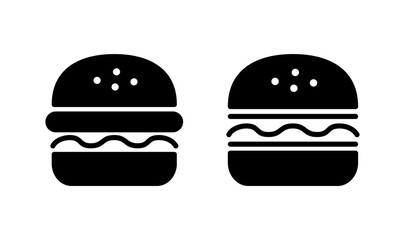 Burger icon logo design. burger sign and symbol. hamburger