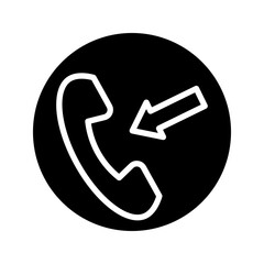 Incoming or outgoing call symbol. Phone call with two arrows sign.
Appearance forwarding. Vector phone icon. Outgoing and incoming call. Phone icon for mobile app. bell icon. Call contact us