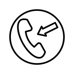 Incoming or outgoing call symbol. Phone call with two arrows sign.
Appearance forwarding. Vector phone icon. Outgoing and incoming call. Phone icon for mobile app. bell icon. Call contact us