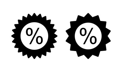 Discount icon logo design. Discount tag sign and symbol