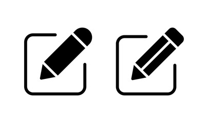 Edit icon logo design. edit document sign and symbol. edit text icon. pencil. sign up