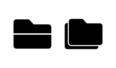 Folder icon logo design. folder sign and symbol