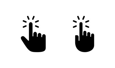 Hand cursor icon logo design. cursor sign and symbol. hand cursor icon clik