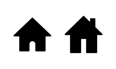 House icon logo design. Home sign and symbol