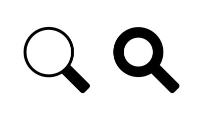 Search icon logo design. search magnifying glass sign and symbol