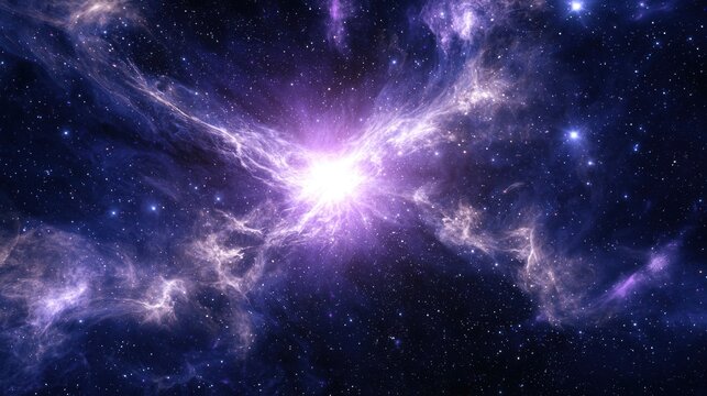 A quasar glowing in the distant universe