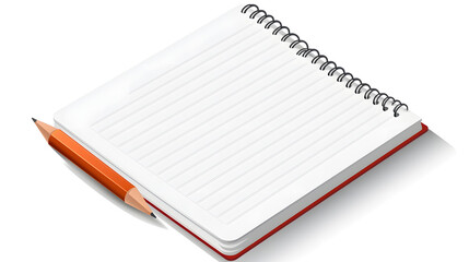 Professional Notepad Corporate Mockup Icon Isolated Cartoon Vector for Business Presentations