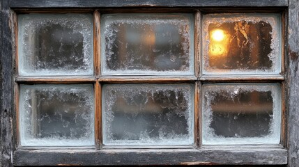 Frosted Window Pane: Capturing a close-up view of a frost-covered window with a sunlit background, this photo evokes a sense of chilly winter and the quiet beauty of nature.