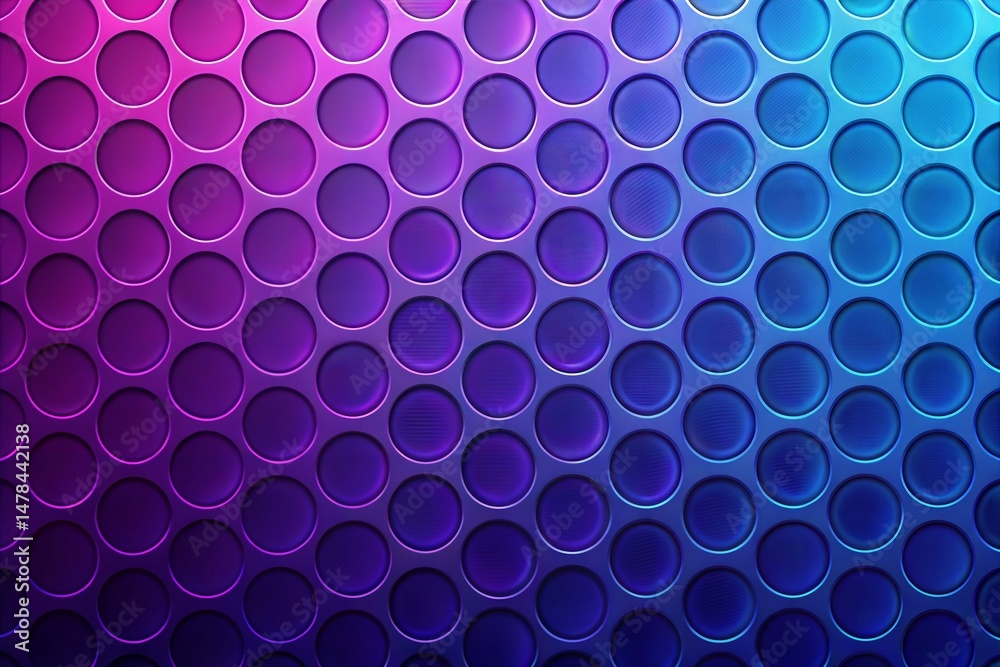 Sticker abstract purple and blue gradient circular pattern background design