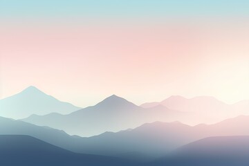 Obraz premium sunset in mountains
