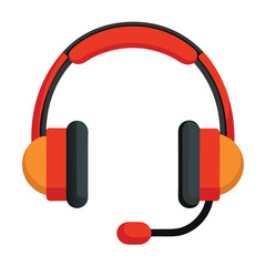 Headset instrument isolated on white background