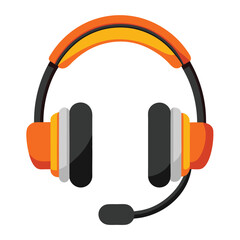 Headset instrument isolated on white background