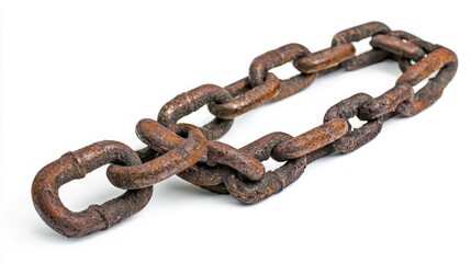 Obraz premium A symbolic broken chain representing freedom lost