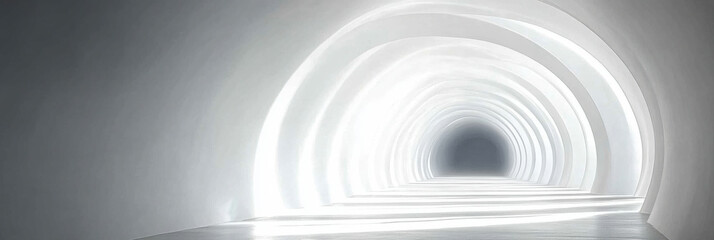 Obraz premium white pitched tunnel