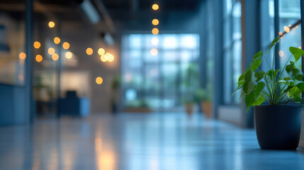 Blurred office background