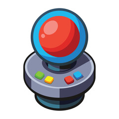 Trackball instrument isolated on white background