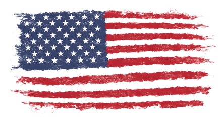 Distressed American Flag Grunge Texture, Patriotism, USA Symbol, Independence Day, National Pride
