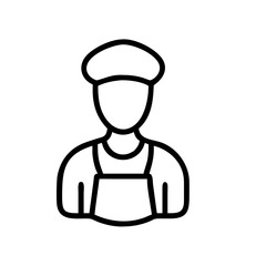Obraz premium butcher on transparent background for web and graphic design