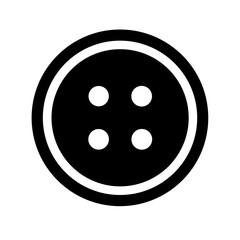 button silhouette on transparent background for web and graphic design