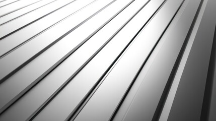 Fototapeta premium Abstract Silver Lines: A Study in Parallelism and Light