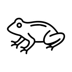 Frog on transparent background for web and graphic design