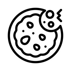 cookie line icon