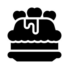 cake glyph icon
