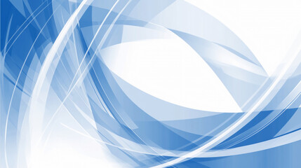 Abstract Curves Creates Background in Blue and White with Modern and Elegant Design
