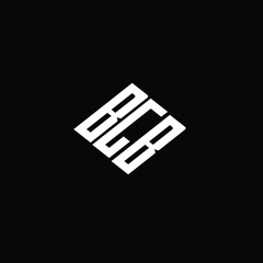 BGB letter logo design on black background.