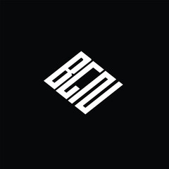 BGN letter logo design on black background.